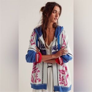 NWT We The Free Royals Hoodie Queens Zip Up Sweater Oversized XS